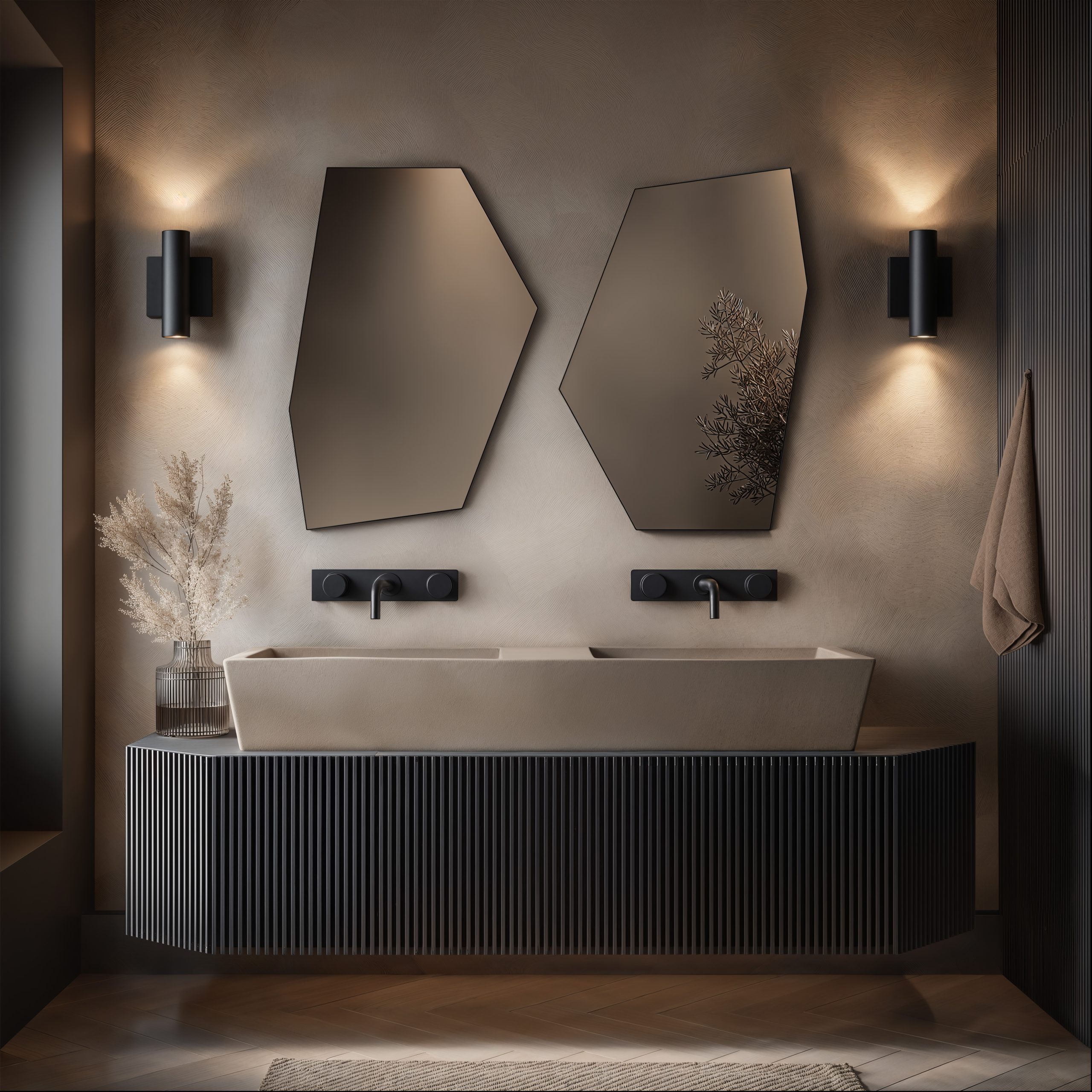 OSL-00H558-BK–L01-oslo-irregular-hexagon-mirror-55×80-black